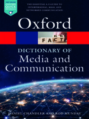 cover image of A Dictionary of Media and Communication